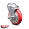 Service Caster 5 Inch Red Polyurethane Wheel Swivel Bolt Hole Caster with Brake SCC SCC-BH20S514-PPUB-RED-TLB - alternate 4